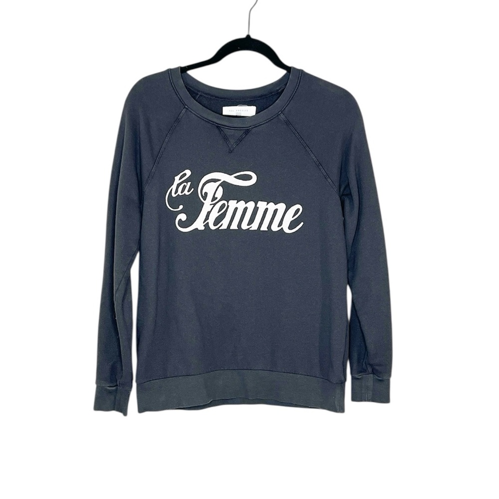Sol Angeles Cool Girl Anthropologie La Femme Cotton Sweatshirt size XS